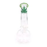 Clear Weed Lead Bent Neck 8" Bong Water Pipe (Single Unit)