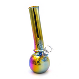 Rainbow Colored Bent Neck 8" Bong Water Pipe (Single Unit)
