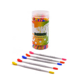 Metal Dabber w/ Colored Silicone Tip (50 Count Display)