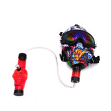 Skull Design Silicone Gas Mask Hose Water Pipe