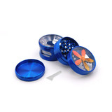 Assorted Colors LED Turbine Metal Manual Grinder w/ Drawer