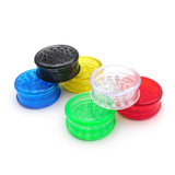 Color Transparent Manual Plastic Grinder (Display of 12)