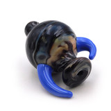 Horned Bubble Glass Carb Cap (Assorted Colors)(Single Unit)