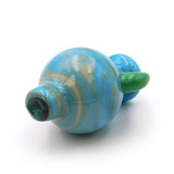 Horned Bubble Glass Carb Cap (Assorted Colors)(Single Unit)