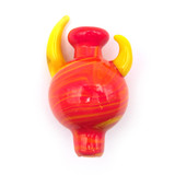 Horned Bubble Glass Carb Cap (Assorted Colors)(Single Unit)