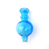 Glow in the Dark Raked Bubble Glass Carb Cap (Assorted Colors)(Single Unit)