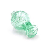 Glow in the Dark Raked Bubble Glass Carb Cap (Assorted Colors)(Single Unit)