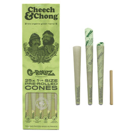 G-Rollz Cheech & Chong Organic Green Hemp 25 1¼ Pre-Rolled Cones (Single Unit)