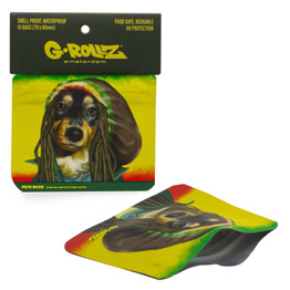 G-Rollz Pets Rock 70x60mm Smell Proof Bags (10 Count Display) - Reggae