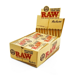 RAW Perfecto Pre-Rolled Cone Tips (Display) - 21 Tips