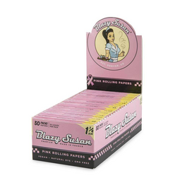 Blazy Susan Pink Rolling Papers (Display) - 1¼