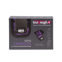 Truweigh Mini Crimson Collapsible Bowl Scale 100g  (Single Unit) - Black/Purple