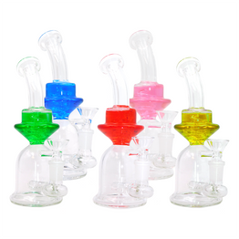 Color Bent Neck 7.5" Water Pipe (Single Unit)