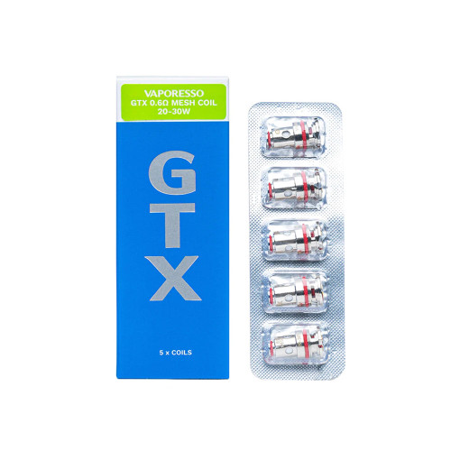 Vaporesso GTX Replacement Coils (5 Pack) – Mesh Coils for Flavor & Vapor