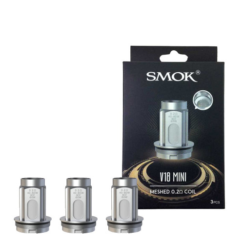 SMOK TFV18 Mini Replacement Coils (3 Pack) – 0.2Ω, 0.33Ω, 0.15Ω Options