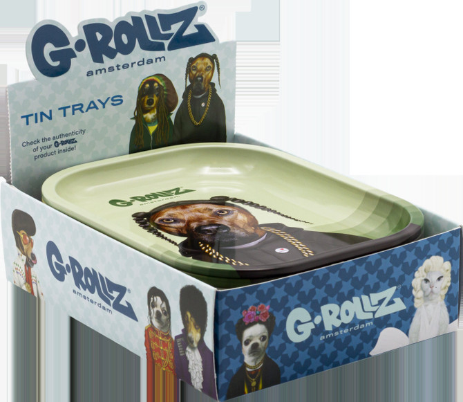 G-Rollz Pets Rock Small Rolling Tray (Single Unit) - Rap