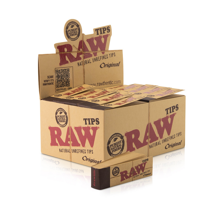 RAW Original Rolling Tips (Display)