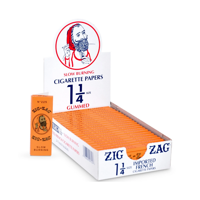Zig-Zag French Orange 1¼ Rolling Papers (Display)