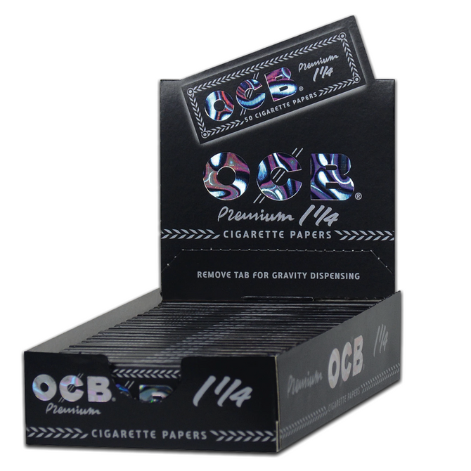 OCB Premium Rolling Papers (Display) - 1¼