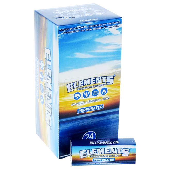 Elements Gummed Rolling Tips (Display)