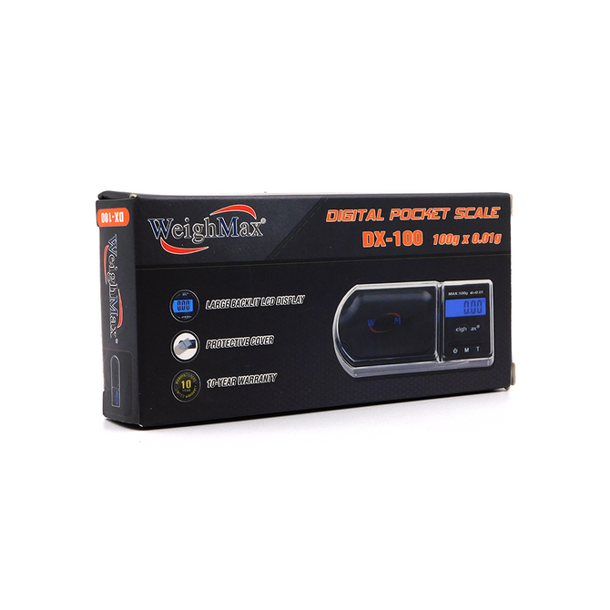 WeighMax DX100 Digital Pocket Scale (Single Unit) Scales / Wholesale Scales