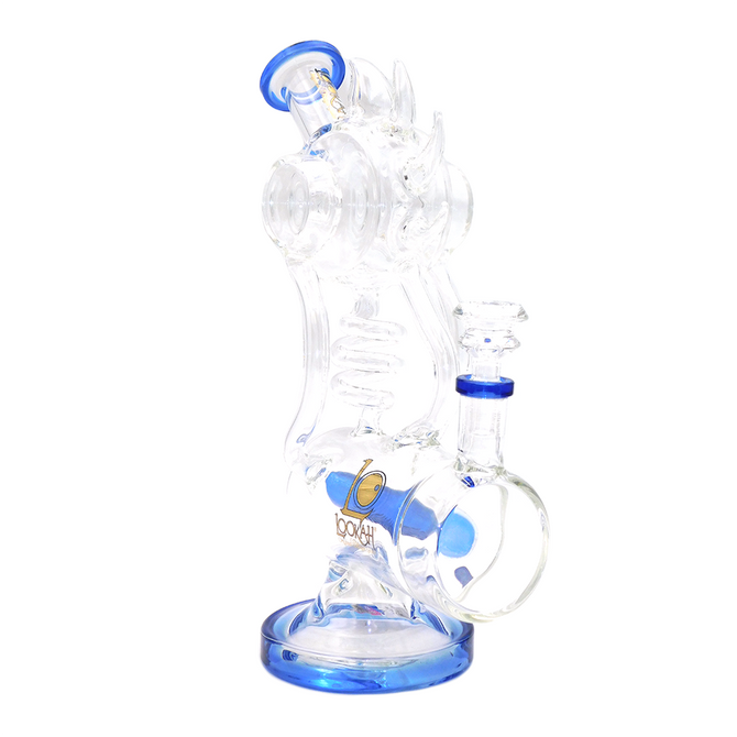 Lookah (WPC762) Sunbird 12" Glass Water Pipe (Assorted Colors)(Single Unit)