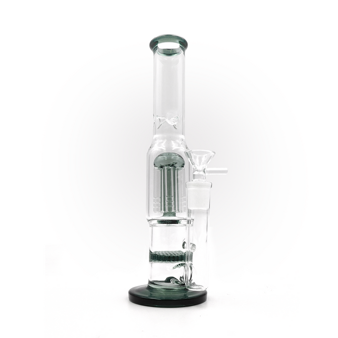 Grey Percolator 10" Water Pipe (Single Unit)