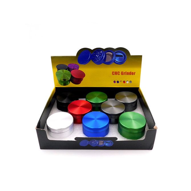 Color Block Manual Metal Grinder (Assorted Colors) (Display of 8)