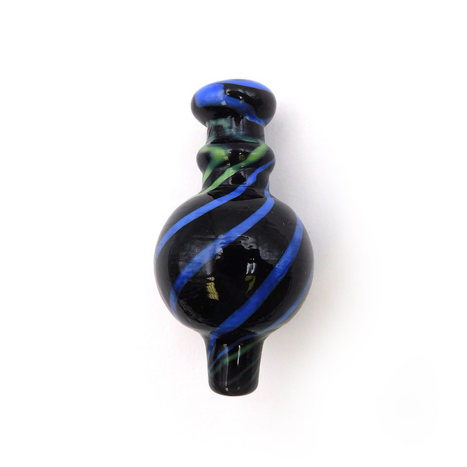 Swirl Design Glass Carb Cap (Assorted Colors)(Single Unit)