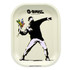 G-Rollz Banksy's Graffiti Small Rolling Tray (Single Unit) - Flower Thrower