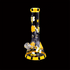 Glow in the Dark Beehive 12" Glass Water Pipe (Single Unit)