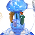 Lookah (WPC723) Mushrooms 9" Glass Water Pipe (Assorted Colors)(Single Unit)