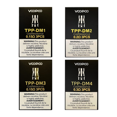 voopoo drag replacement pods VOOPOO TPP Replacement Coils (3 Pack) – Maximum Flavor & Cloud Production