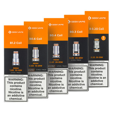 GeekVape B Series Replacement Coils (5 Pack) – Compatible with Aegis Boost 