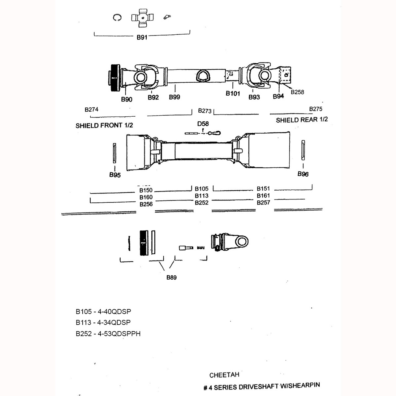 4-34QDSP Parts Diagram