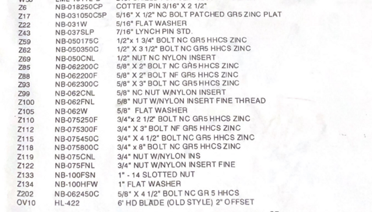 C505NC Parts Diagram