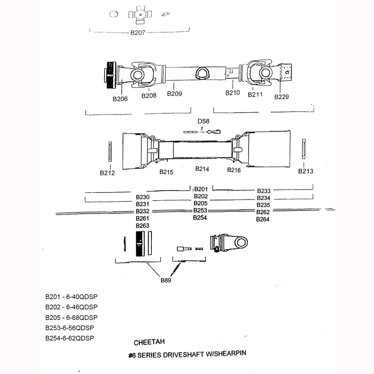 6-62QDSP Parts Diagram