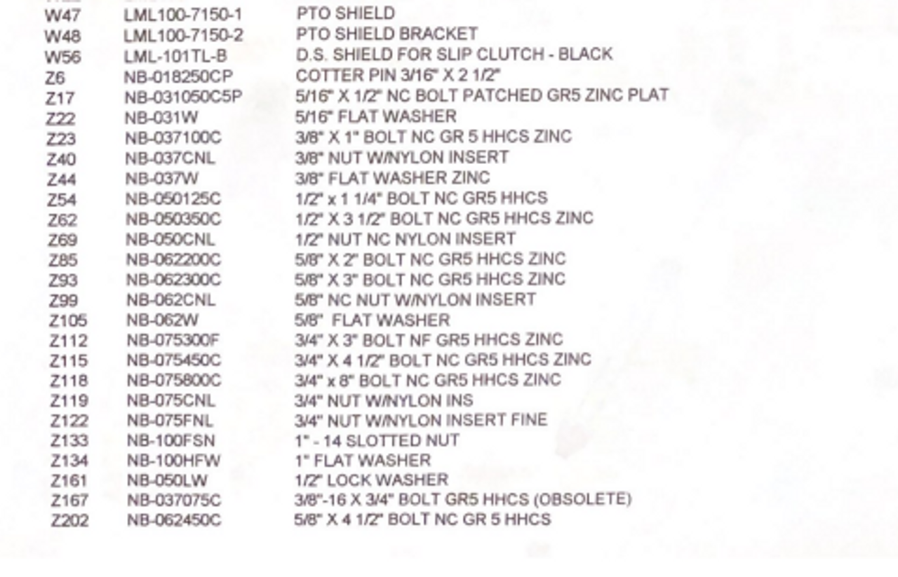 7100 Parts Diagram