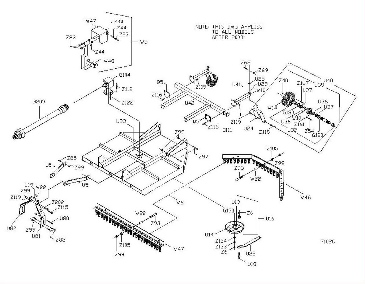 7102C Parts Diagram