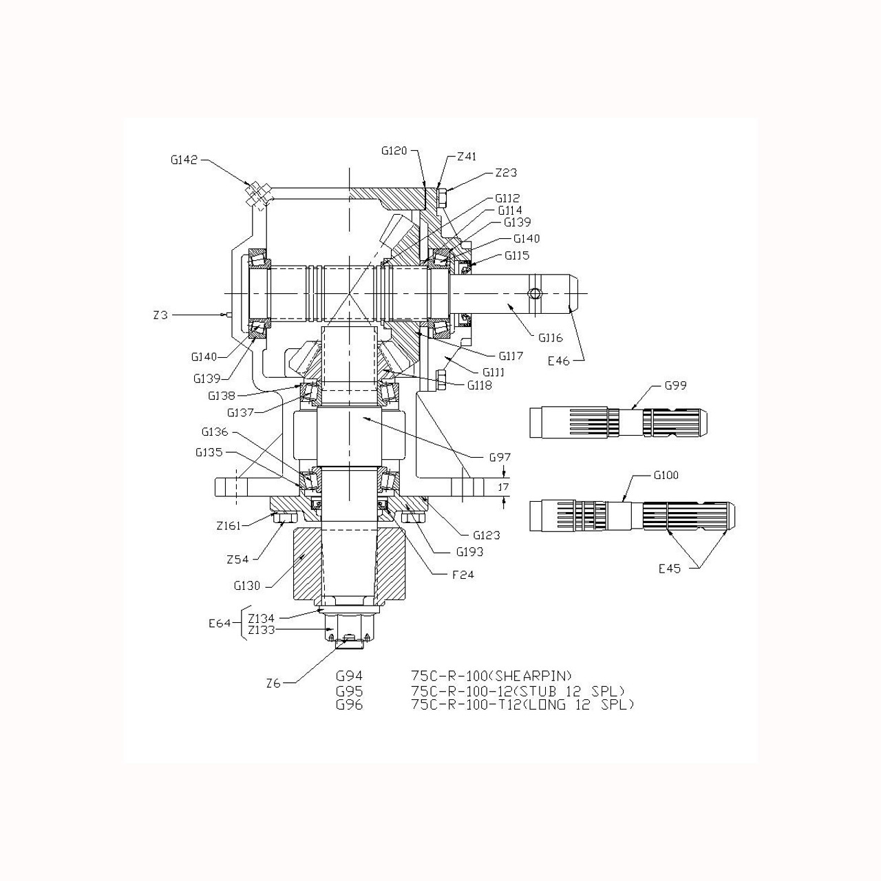 75C-R-100 Parts Diagram