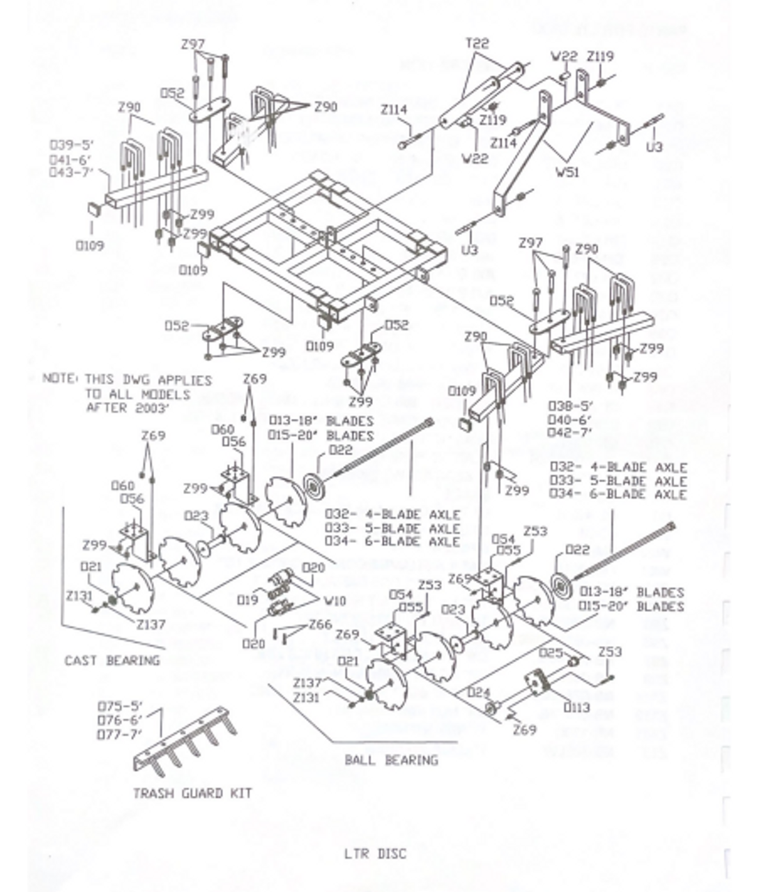 LTR Parts Diagram