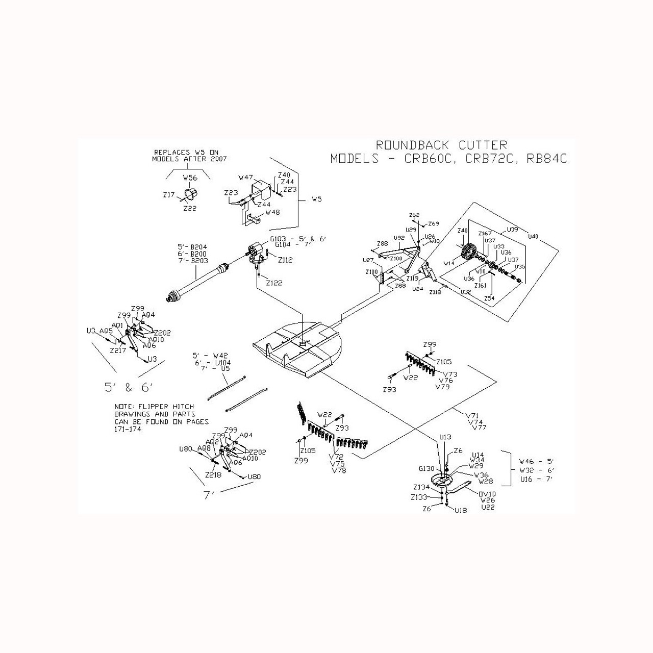 CRB60C Parts Diagram