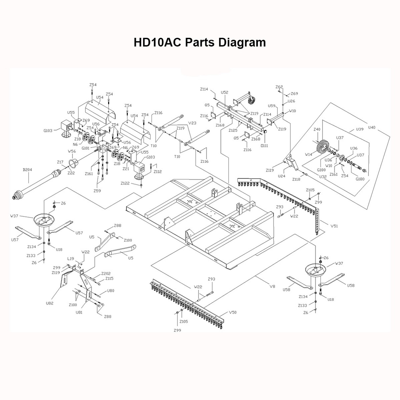 HD10AC Parts Diagram