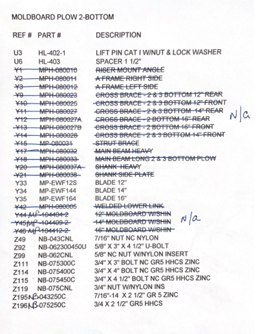 MPH212 Parts Diagram