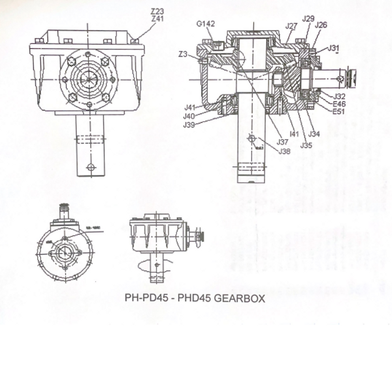 PH-PD45 Parts Diagram