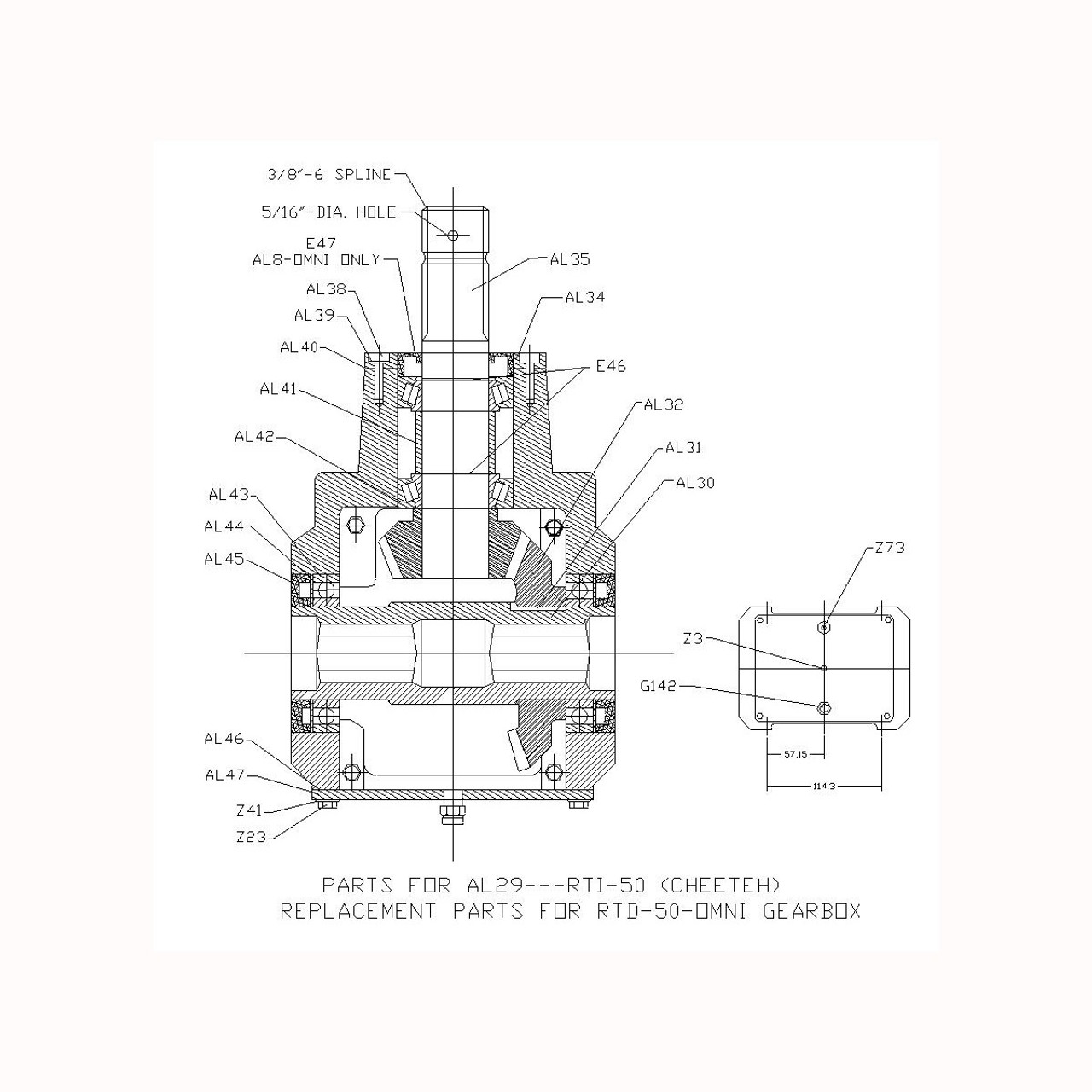 RTI-50 Parts Diagram