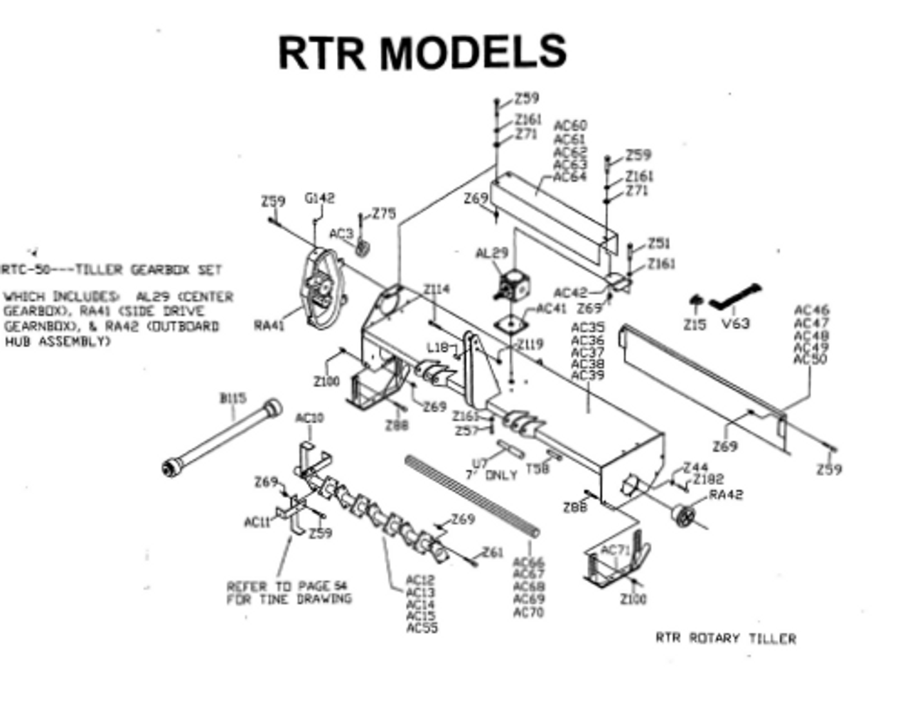 RTR85 Parts Diagram