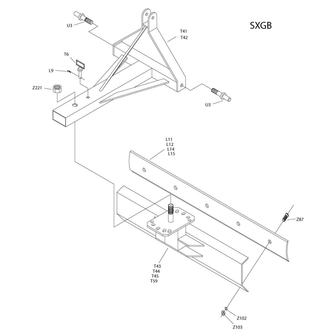 SXGB7 Parts Diagram