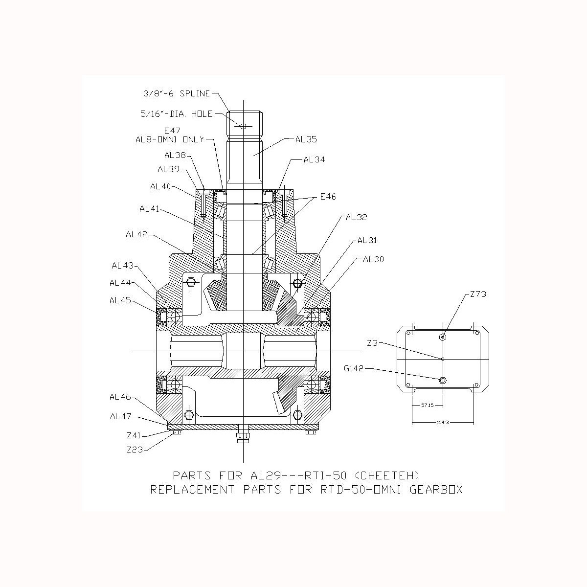 RTI-50 Parts Diagram - HOWSE Implement