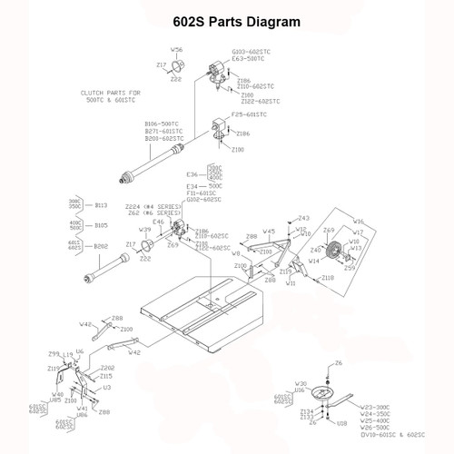 602S Parts Diagram
